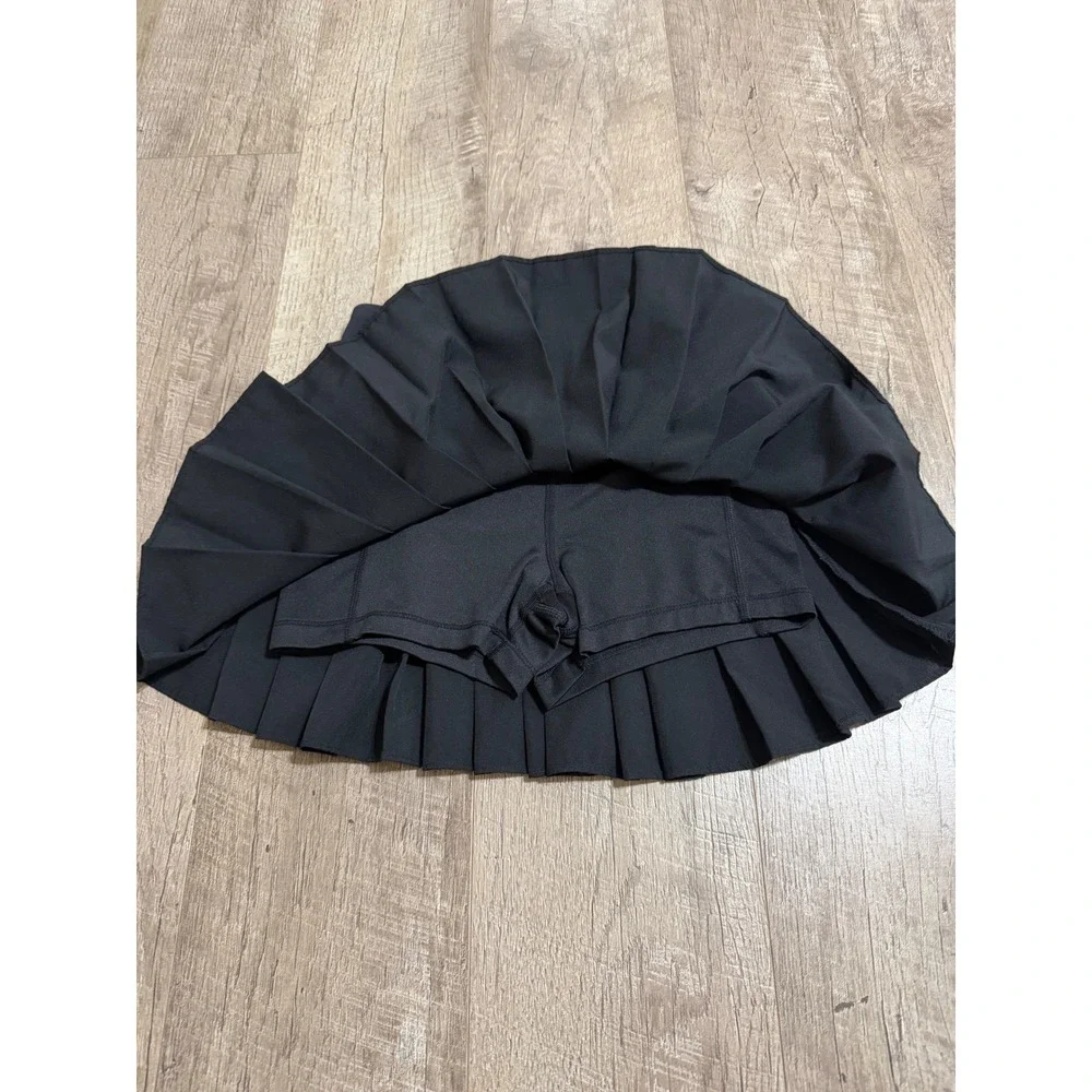 Old Navy Girls Black Pleated Go-Dry Athletic Skort Size M 8 Tennis Skirt